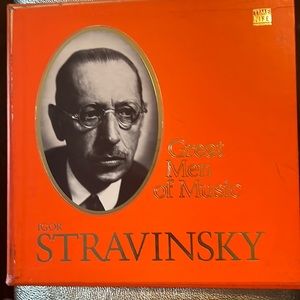 Stravinsky -Great Men of Music  4/ vinyl records and picture book